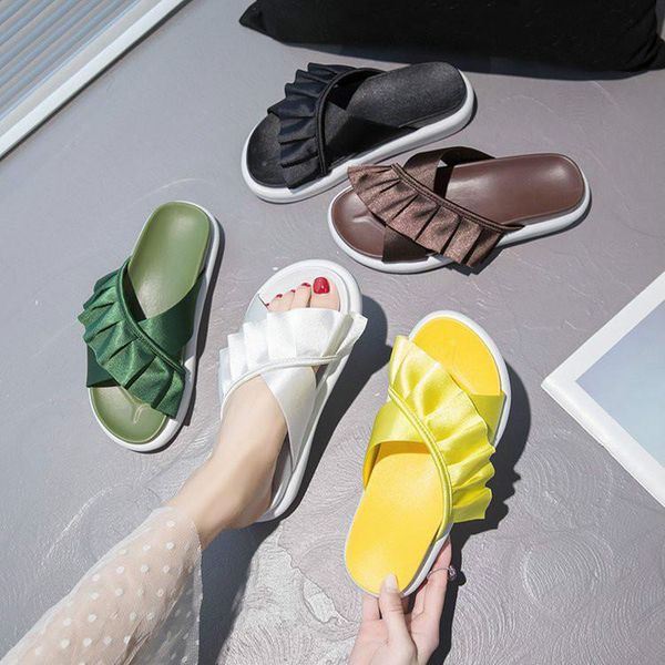 summer comfortable ruffles beach casual leisure sandals platform middle heel light flip flops sweet slippers women shoes, Black
summer comfortable ruffles beach casual leisure sandals platform middle heel light flip flops sweet slippers women shoes, Black