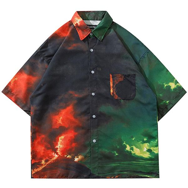 men harajuku tie dye gradient shirt blouse oversize short sleeve 2021 summer hawaiian holiday beach loose shirts men's casual, White;black
men harajuku tie dye gradient shirt blouse oversize short sleeve 2021 summer hawaiian holiday beach loose shirts men's casual, White;black