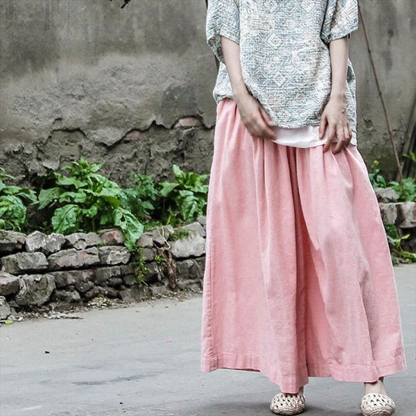 wide leg casual elastic waist womens capris original fall trouser loose pink cotton linen vintage, Black;white
wide leg casual elastic waist womens capris original fall trouser loose pink cotton linen vintage, Black;white