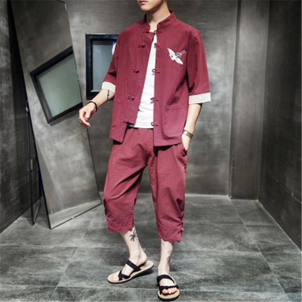 mens chinese style retro tracksuits fashion trend casual shirt tang shorts suits printing designer short sleeve cardigan trousers sets, Gray
mens chinese style retro tracksuits fashion trend casual shirt tang shorts suits printing designer short sleeve cardigan trousers sets, Gray