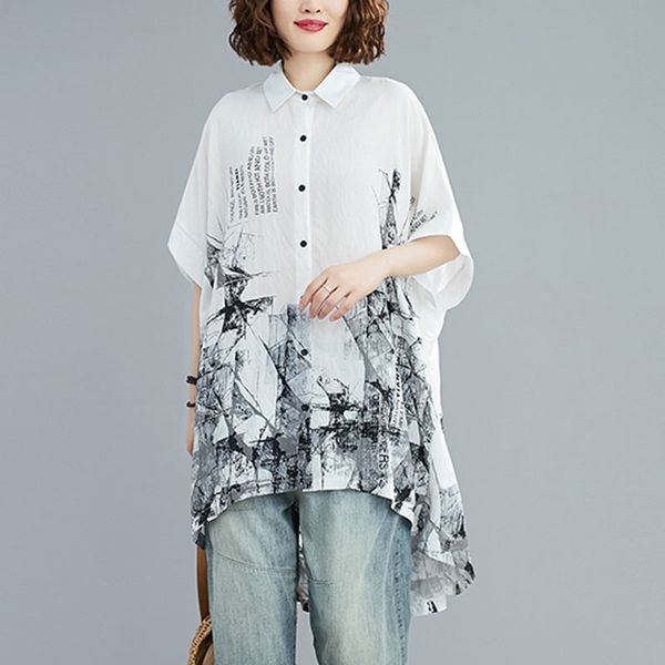 oversized women casual long shirts new arrival summer arts style vintage print loose comfortable female shirt s3113 210412, White
oversized women casual long shirts new arrival summer arts style vintage print loose comfortable female shirt s3113 210412, White