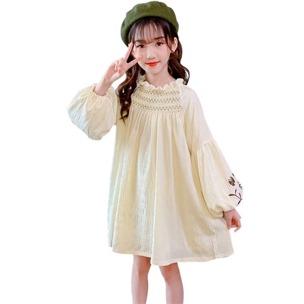 dresses for girls embroidery girl child dress ruffles kids puff sleeve clothes 6 8 10 12 14 210528, Red;yellow 
dresses for girls embroidery girl child dress ruffles kids puff sleeve clothes 6 8 10 12 14 210528, Red;yellow