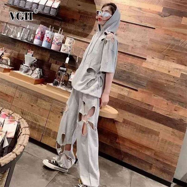 grey casual two piece set for women hooded short sleeve sweatshirt high waist loose pants hollow out sets female spring 210531, White
grey casual two piece set for women hooded short sleeve sweatshirt high waist loose pants hollow out sets female spring 210531, White