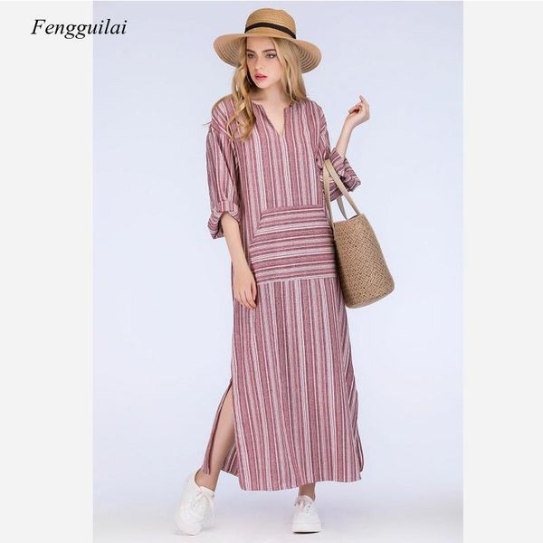 womens cotton linen dress big size 5xl large kaftan long sleeve 2021 summer striped women plus maxi boho dresses casual, Black;gray
womens cotton linen dress big size 5xl large kaftan long sleeve 2021 summer striped women plus maxi boho dresses casual, Black;gray