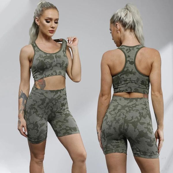 yoga outfit adapt camo seamless set women fitness clothing sportswear gym shorts padded push up sports bra camouflage suits
yoga outfit adapt camo seamless set women fitness clothing sportswear gym shorts padded push up sports bra camouflage suits