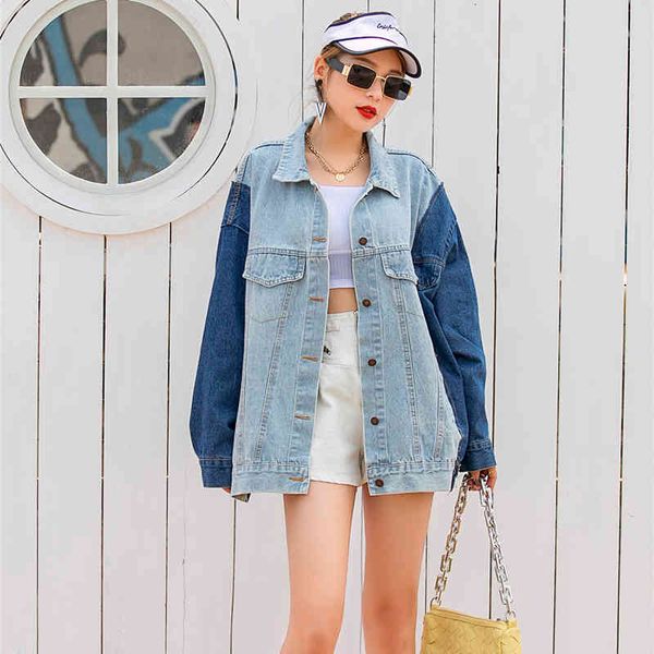 jackets spring european station heavy industry drill bead stitching contrast color loose jacket retro denim clothes women, Black;brown
jackets spring european station heavy industry drill bead stitching contrast color loose jacket retro denim clothes women, Black;brown