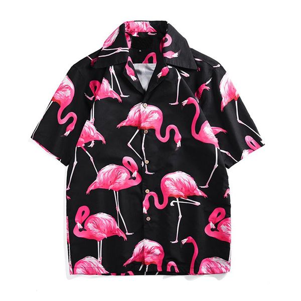 loose flamingo shirt for men summer leisure holiday print short-sleeved large size couple casual hawaiian men's shirts, White;black
loose flamingo shirt for men summer leisure holiday print short-sleeved large size couple casual hawaiian men's shirts, White;black