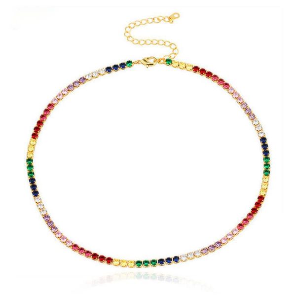 chokers short sparking rainbow tennis chain chocker necklace with fashion personality women collar jewellery, Golden;silver
chokers short sparking rainbow tennis chain chocker necklace with fashion personality women collar jewellery, Golden;silver