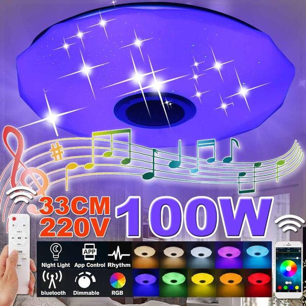 ceiling lights 100w modern led rgb home lighting app music light bedroom lamps smart lamp+remote control
ceiling lights 100w modern led rgb home lighting app music light bedroom lamps smart lamp+remote control
