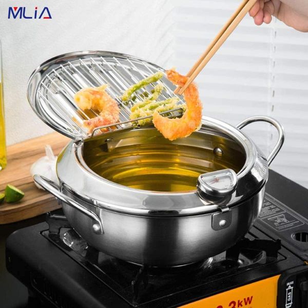 pans mlia 24cm japanese deep frying pot oil fryer with a and lid 304 stainless steel kitchen tempura pan
pans mlia 24cm japanese deep frying pot oil fryer with a and lid 304 stainless steel kitchen tempura pan