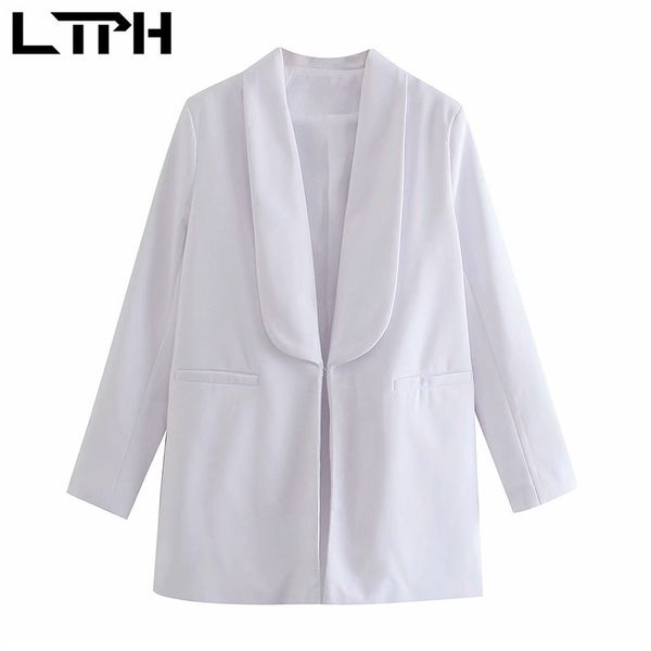 simple solid white blazer women casual all-match jackets party style long hidden buttons lady suit coat spring 210427, White;black
simple solid white blazer women casual all-match jackets party style long hidden buttons lady suit coat spring 210427, White;black