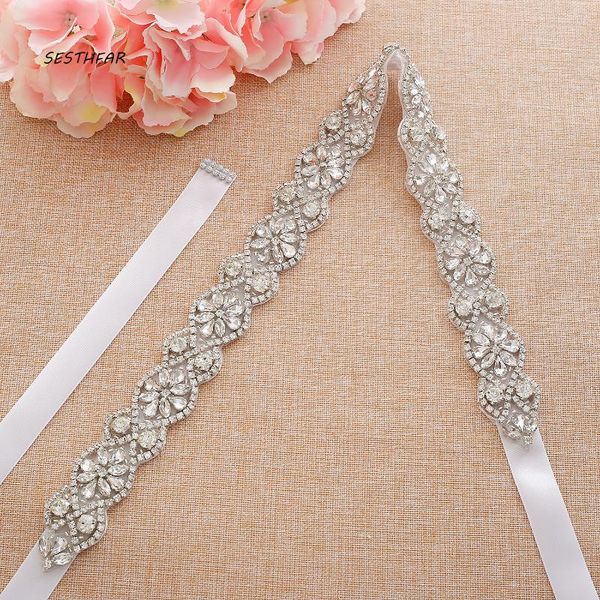 bruiloft sjerpen steentjes dunne bloem bruids riem diamant lint kristal sjerp voor gown j194s, White
bruiloft sjerpen steentjes dunne bloem bruids riem diamant lint kristal sjerp voor gown j194s, White