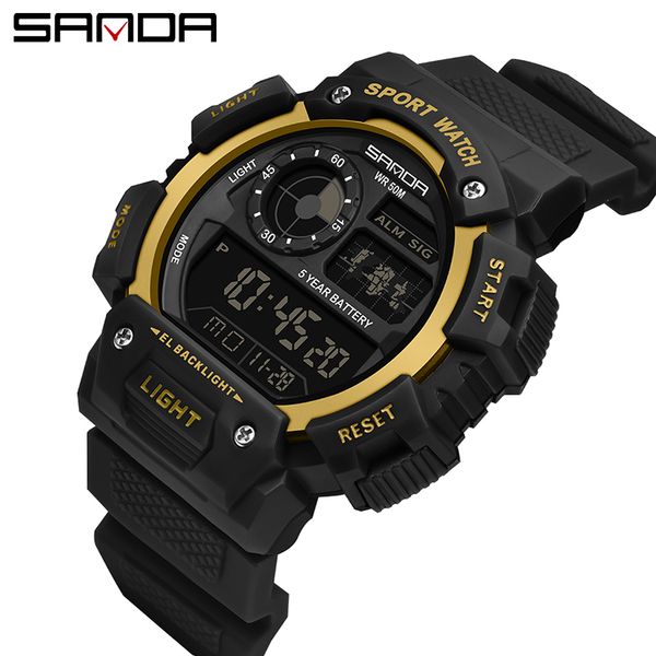waterproof digital watch mens sport watches electronic led male wrist watch for men clock sanda brand military army wristwatch x0524, Slivery;brown
waterproof digital watch mens sport watches electronic led male wrist watch for men clock sanda brand military army wristwatch x0524, Slivery;brown