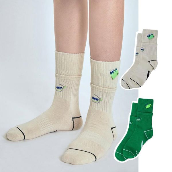 men's socks double screw label embroidered ader breathable sports street women's fashion, Black
men's socks double screw label embroidered ader breathable sports street women's fashion, Black