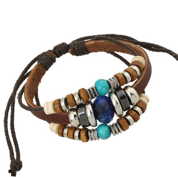 tennis korea style jewelry accessories beaded wrap leather bracelet bangle for women men metal wooden beads charms braided rope, Golden;silver
tennis korea style jewelry accessories beaded wrap leather bracelet bangle for women men metal wooden beads charms braided rope, Golden;silver