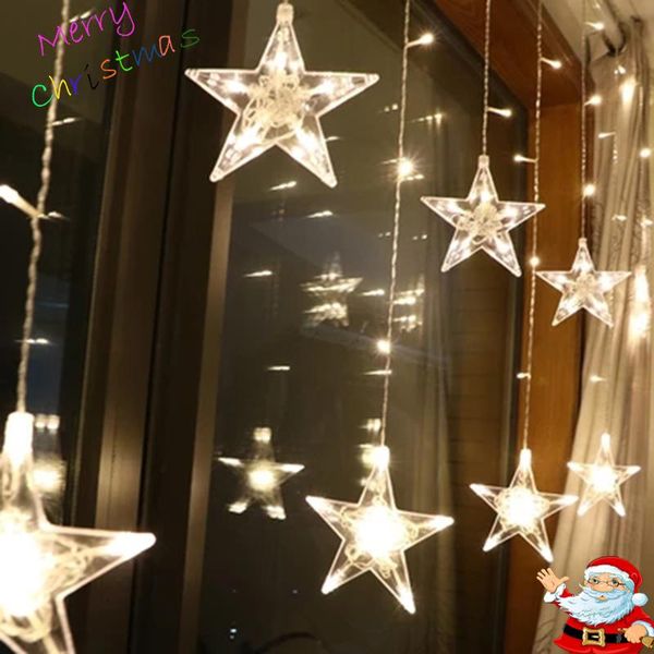 strings 2.5m led star light christmas curtain holiday string outdoor waterproof wedding garden room decoration
strings 2.5m led star light christmas curtain holiday string outdoor waterproof wedding garden room decoration
