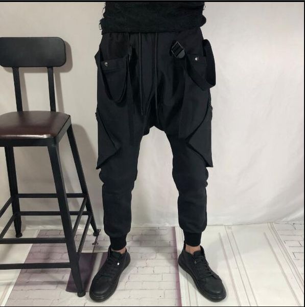 men's pants personality 2021 autumn and winter feet harem multi-pocket overalls fashion casual, Black
men's pants personality 2021 autumn and winter feet harem multi-pocket overalls fashion casual, Black