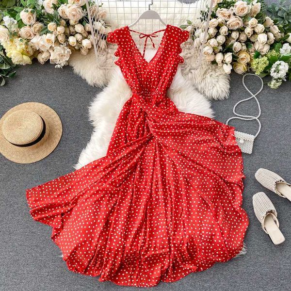 casual dresses women's spring summer dress beach goddess ruffles backless v-neck waist dot irregular vacation ml790 l7ka, Black;gray
casual dresses women's spring summer dress beach goddess ruffles backless v-neck waist dot irregular vacation ml790 l7ka, Black;gray