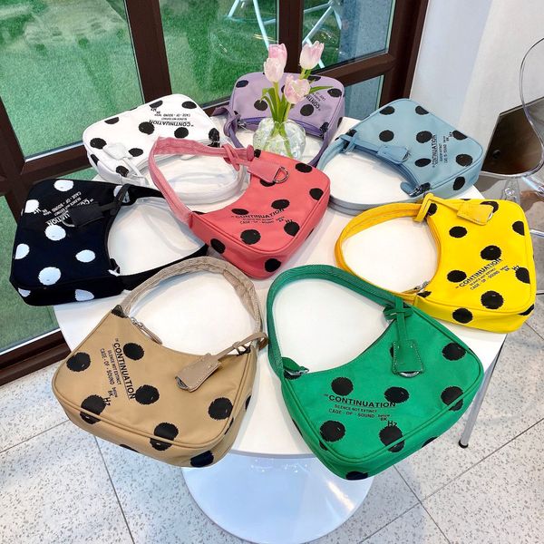 2021 lady shoulder bags handbag fashion baguette nylon lady underarm hobo dot woman bag designers
2021 lady shoulder bags handbag fashion baguette nylon lady underarm hobo dot woman bag designers