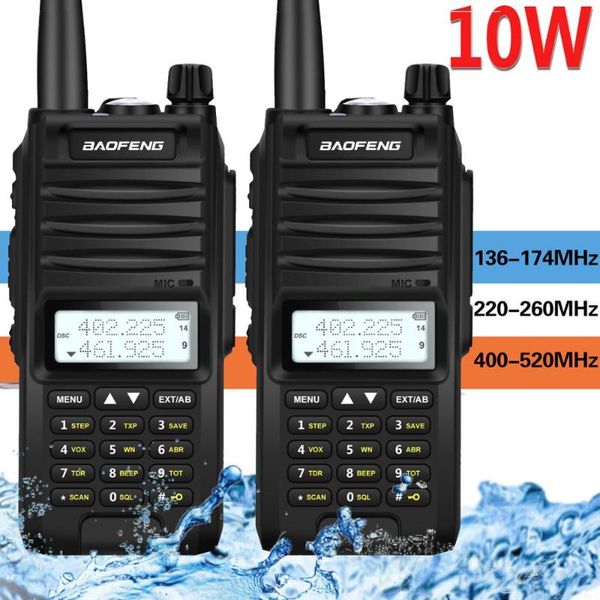 walkie talkie 2pcs baofeng bf-f11 10w 4800mah ip67 waterproof tri-band handheld 10km long rang powerful two way radio
walkie talkie 2pcs baofeng bf-f11 10w 4800mah ip67 waterproof tri-band handheld 10km long rang powerful two way radio