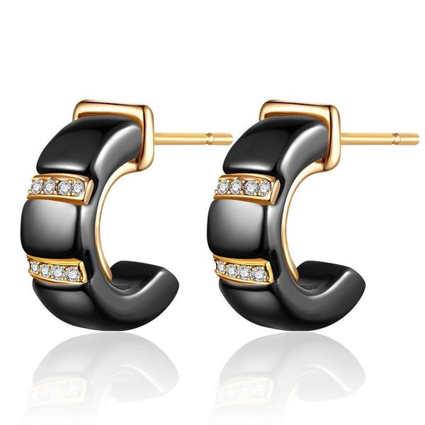 stud c shape black white ceramic earrings gold silver color zirconia cz small women fine jewelry charm gifts for girls, Golden;silver
stud c shape black white ceramic earrings gold silver color zirconia cz small women fine jewelry charm gifts for girls, Golden;silver