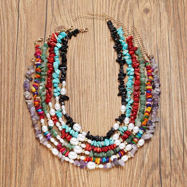 chokers rinhoo irregular natural stone chips pearl choker necklaces women colorful boho jewelry neck chain party summer girls gifts, Golden;silver
chokers rinhoo irregular natural stone chips pearl choker necklaces women colorful boho jewelry neck chain party summer girls gifts, Golden;silver