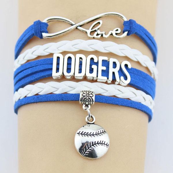 link, chain drop infinity love baseball bracelet handmade sports team custom any theme, Black
link, chain drop infinity love baseball bracelet handmade sports team custom any theme, Black