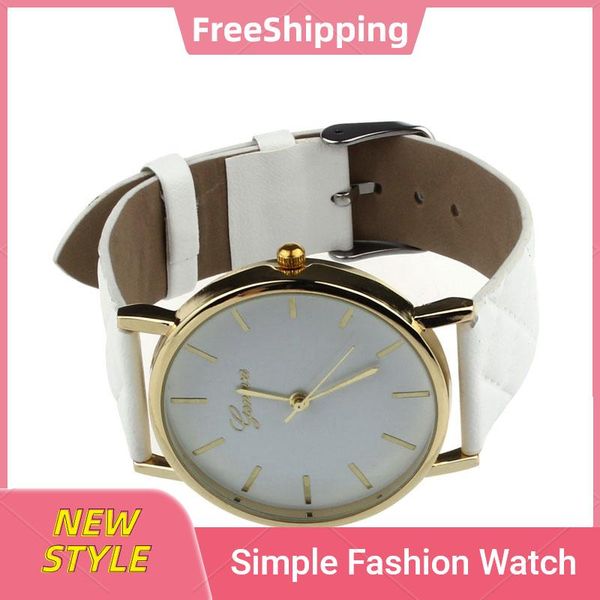 wristwatches mens quartz wristwatch men relogio masculino casual geneva checkers faux leather analog wrist watch wh, Slivery;brown
wristwatches mens quartz wristwatch men relogio masculino casual geneva checkers faux leather analog wrist watch wh, Slivery;brown