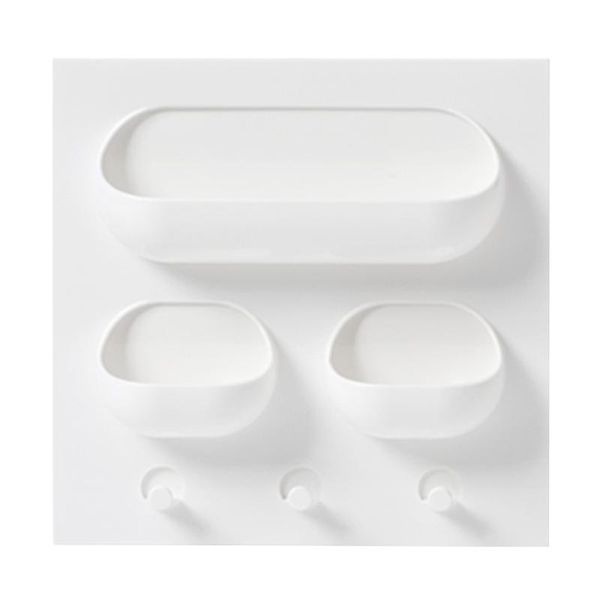 bathroom toothbrush wall mount holder organizer triple pocket shelves (white) bath accessory set
bathroom toothbrush wall mount holder organizer triple pocket shelves (white) bath accessory set