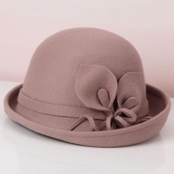 stingy brim hats lady fedoras hat female woolen dome cap autumn and winter english elegant wool basin flower leisure joker adjust b8962, Blue;gray
stingy brim hats lady fedoras hat female woolen dome cap autumn and winter english elegant wool basin flower leisure joker adjust b8962, Blue;gray