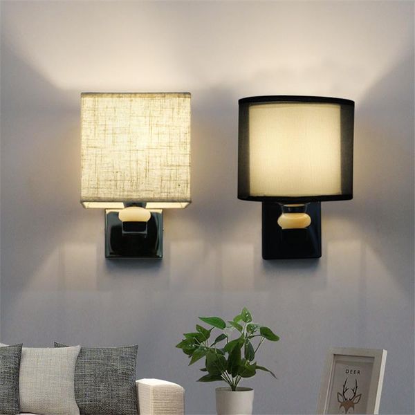 wall lamp modern nordic style e27 lamps stainless steel indoor bedroom fabric light reading study living room decoration fixture
wall lamp modern nordic style e27 lamps stainless steel indoor bedroom fabric light reading study living room decoration fixture