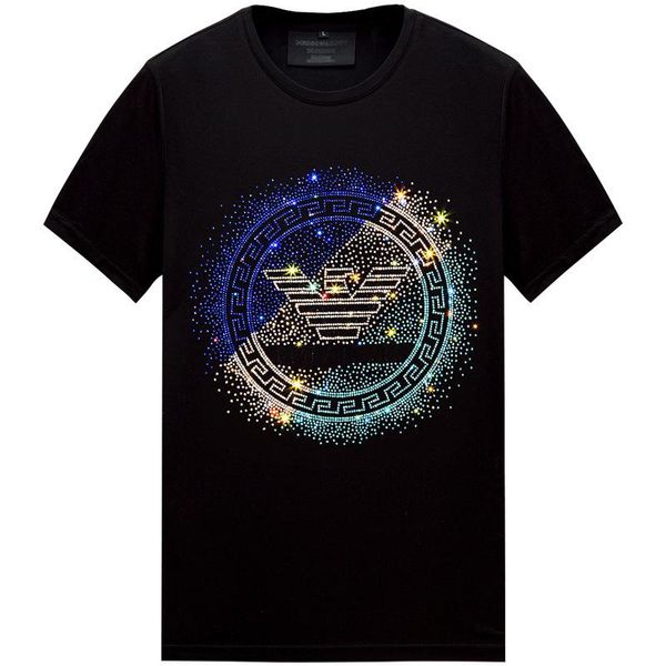 men's t-shirts t shirts fashion colorful rhinestones mens eagle logo slim short sleeve o neck streetwear tee camisetas de verano hombre, White;black
men's t-shirts t shirts fashion colorful rhinestones mens eagle logo slim short sleeve o neck streetwear tee camisetas de verano hombre, White;black