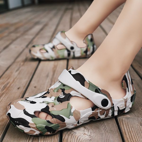 fashion summer mens slides slippers non-slip camouflage garden slippers men hole shoes outdoor camo sandals man zapatilla casa, Black
fashion summer mens slides slippers non-slip camouflage garden slippers men hole shoes outdoor camo sandals man zapatilla casa, Black