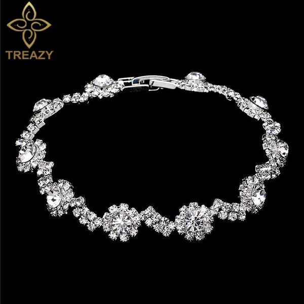 link, chain treazy wave shape crystal bracelet for women silver color bridesmaid bridal link bracelets & bangles wedding jewelry gift, Black
link, chain treazy wave shape crystal bracelet for women silver color bridesmaid bridal link bracelets & bangles wedding jewelry gift, Black