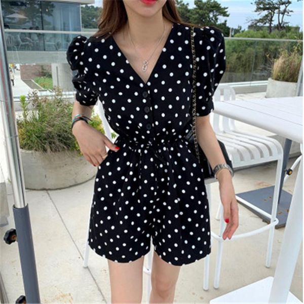 arrivals dot print loose rompers for ladies high waist single-breasted lace-up female jumpsuit chic women's pants jumpsuits &, Black;white
arrivals dot print loose rompers for ladies high waist single-breasted lace-up female jumpsuit chic women's pants jumpsuits &, Black;white