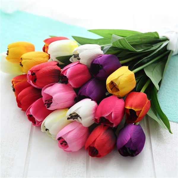 decorative flowers & wreaths 1pc/lot real touch latex tulips flower artificial bouquet fake wedding decor for home party
decorative flowers & wreaths 1pc/lot real touch latex tulips flower artificial bouquet fake wedding decor for home party
