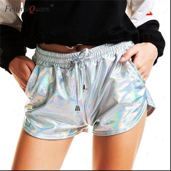 womens shorts fashion pu flashing metallic colors women elastic drawstring short pants stretchy summer running knickers, White;black
womens shorts fashion pu flashing metallic colors women elastic drawstring short pants stretchy summer running knickers, White;black