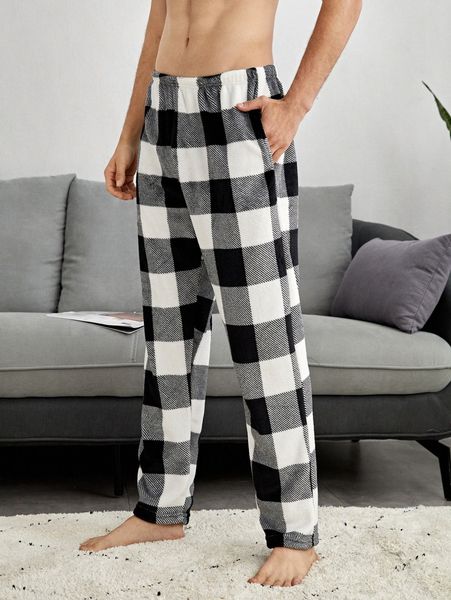 men buffalo plaid print flannel pajama pants x7vo#, Black;brown
men buffalo plaid print flannel pajama pants x7vo#, Black;brown