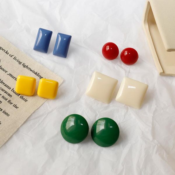 geometric square earring minimalist lines japanese jewellery acrylic resin studs creative taste candy women's earrings q1736 stud, Golden;silver
geometric square earring minimalist lines japanese jewellery acrylic resin studs creative taste candy women's earrings q1736 stud, Golden;silver
