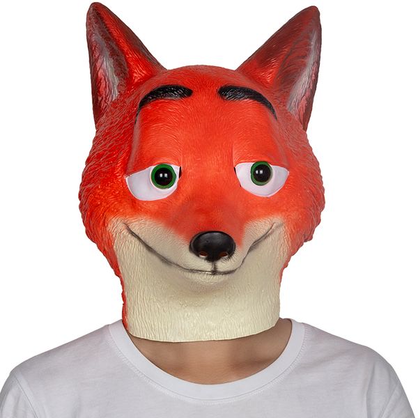 costume accessories red fox nick latex mask halloween fancy dress party costume props cosplay realistic animal headgear, Silver
costume accessories red fox nick latex mask halloween fancy dress party costume props cosplay realistic animal headgear, Silver