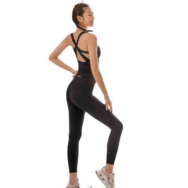 women's camisoles tanks back cross movement yoga suit women's waist tight pants fitns, White
women's camisoles tanks back cross movement yoga suit women's waist tight pants fitns, White
