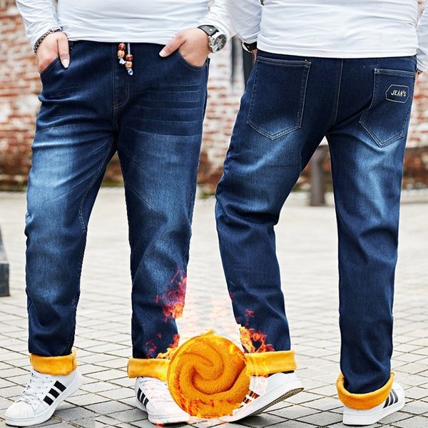 men's jeans winter plus velvet fleece size men jeans 8xl 4xl 6xl 48 mens pants cotton drawstring thick long trousers 8hn4, Blue
men's jeans winter plus velvet fleece size men jeans 8xl 4xl 6xl 48 mens pants cotton drawstring thick long trousers 8hn4, Blue