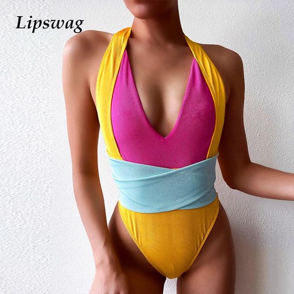 colorful patchwork one-piece swimsuit bikini v neck backless women swimwear bathing suit push up halter bodysuit beach wear suits
colorful patchwork one-piece swimsuit bikini v neck backless women swimwear bathing suit push up halter bodysuit beach wear suits
