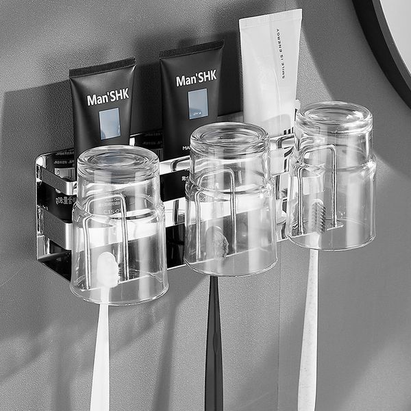 Toothbrush Cup Holder Punch Free Toilet Electric Storage 304 Stainls Steel Washstand Toothbrush Rack Wall Hanging
Toothbrush Cup Holder Punch Free Toilet Electric Storage 304 Stainls Steel Washstand Toothbrush Rack Wall Hanging