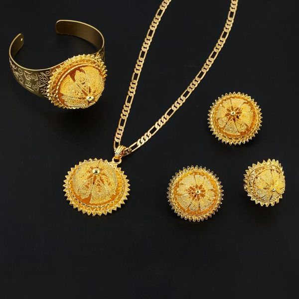 earrings & necklace gold color bride wedding pendant bangle earring ring africa eritrea habesha ethiopia jewelry set, Silver
earrings & necklace gold color bride wedding pendant bangle earring ring africa eritrea habesha ethiopia jewelry set, Silver