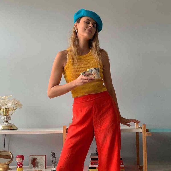 women's tanks & camis 2021 colorful striped knit women summer tank slim cropped 3qv7, White
women's tanks & camis 2021 colorful striped knit women summer tank slim cropped 3qv7, White