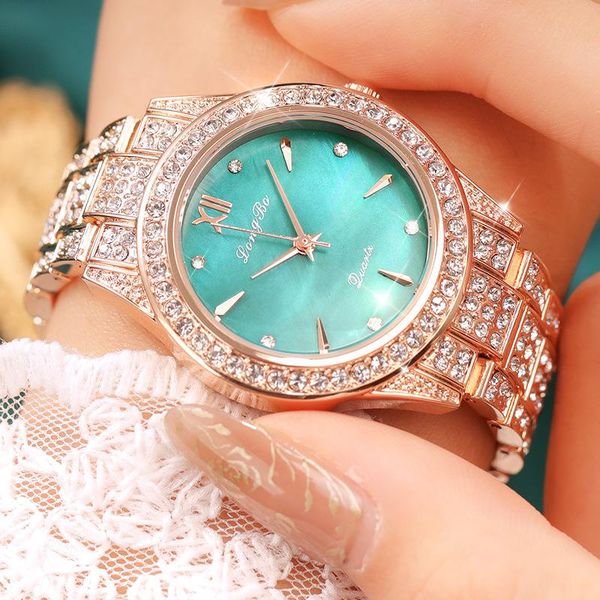 wristwatches 2021 diamond women watches rose gold laides dress business fashion casual waterproof quartz wristwatch, Slivery;brown
wristwatches 2021 diamond women watches rose gold laides dress business fashion casual waterproof quartz wristwatch, Slivery;brown
