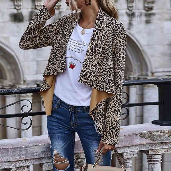 fashion leopard print coat casual asymmetric patchwork turn-down collar open stitch autumn winter cardigans w243 210526, Black;brown
fashion leopard print coat casual asymmetric patchwork turn-down collar open stitch autumn winter cardigans w243 210526, Black;brown