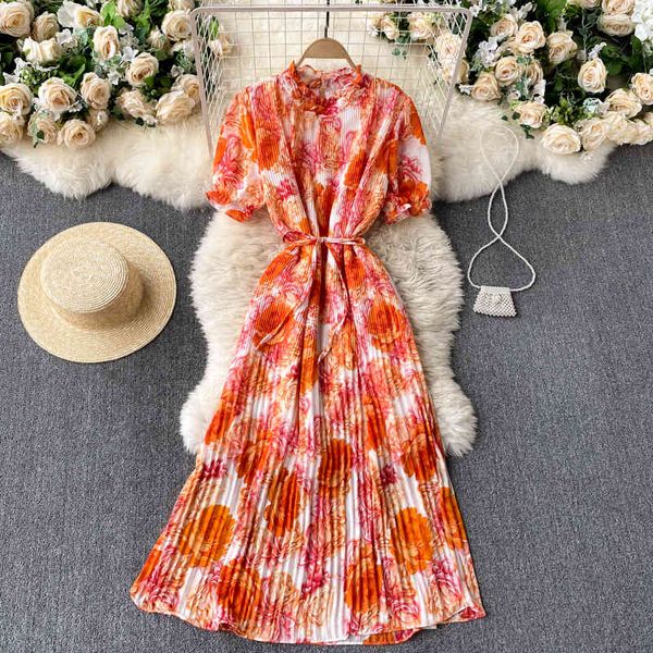 dresses women design flower summer sleeve o neck ruched a-line es french romantic vacation midi long, Black;gray
dresses women design flower summer sleeve o neck ruched a-line es french romantic vacation midi long, Black;gray