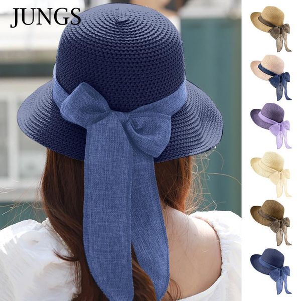 wide brim hats summer women sun hat protection sunshade solid color bowknot holiday style visor woman beach, Blue;gray
wide brim hats summer women sun hat protection sunshade solid color bowknot holiday style visor woman beach, Blue;gray